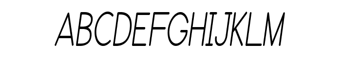 Erodom-CondensedItalic Font UPPERCASE