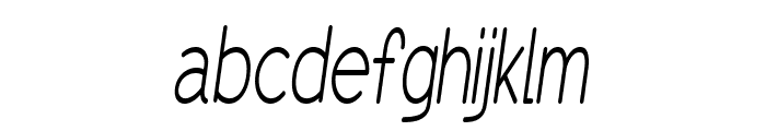 Erodom-CondensedItalic Font LOWERCASE