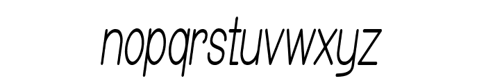 Erodom-CondensedItalic Font LOWERCASE