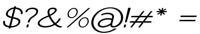 Erodom-ExpandedItalic Font OTHER CHARS