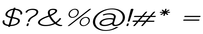 Erodom-ExtraexpandedItalic Font OTHER CHARS