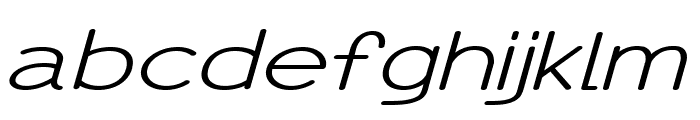 Erodom-ExtraexpandedItalic Font LOWERCASE