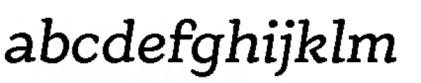 Eroika Slab Light Italic Font LOWERCASE