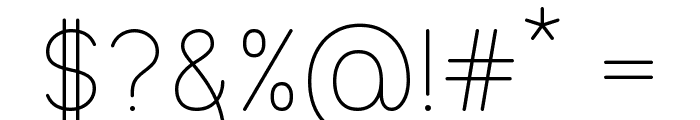 Eri Ultra Light Serif Font OTHER CHARS