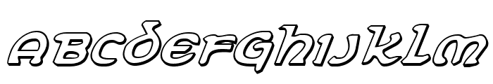 Erin Go Bragh 3D Italic Font LOWERCASE