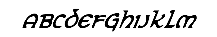Erin Go Bragh Condensed Italic Font LOWERCASE