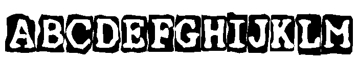 Ernst Regular Backg Font UPPERCASE