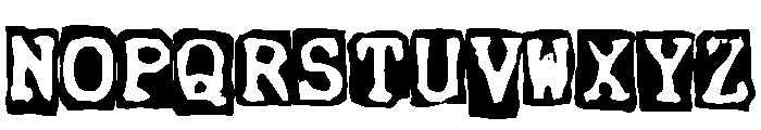 Ernst Regular Backg Font UPPERCASE