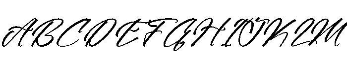 Erollitens Franklyn DEMO VERSIO Italic Font UPPERCASE