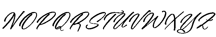 Erollitens Franklyn DEMO VERSIO Italic Font UPPERCASE