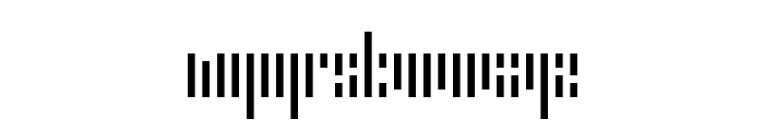 Error Stencil Regular Font LOWERCASE