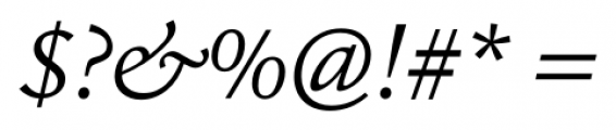 Erato Light Italic Font OTHER CHARS