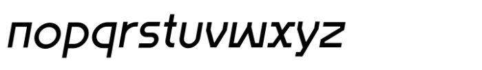 ERF Alanteta Gothic Italic Font LOWERCASE