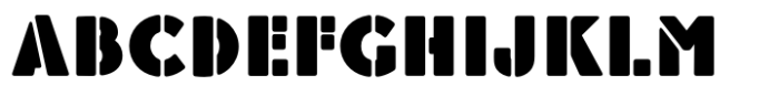 EraMax Radial Stencil Font UPPERCASE