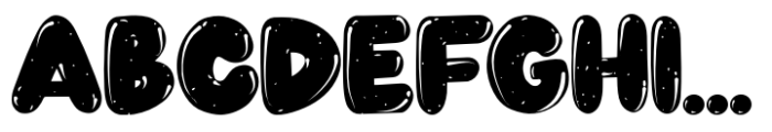 Eradiate Shiny Font LOWERCASE