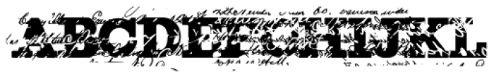 Erased Figgins Brute Font UPPERCASE