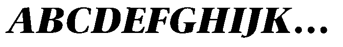 Erato Nova Black Italic Font UPPERCASE