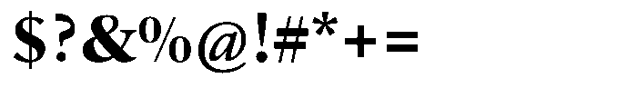 Erato Nova Bold Font OTHER CHARS
