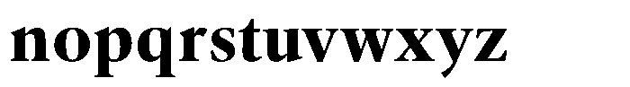 Erato Nova Bold Font LOWERCASE