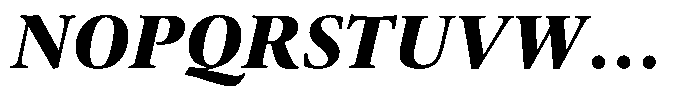 Erato Nova Extrabold Italic Font UPPERCASE