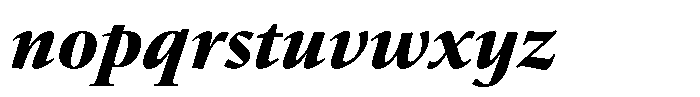 Erato Nova Extrabold Italic Font LOWERCASE