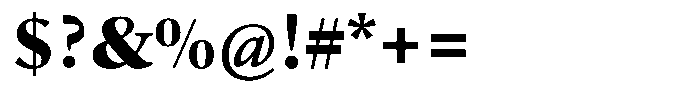 Erato Nova Extrabold Font OTHER CHARS