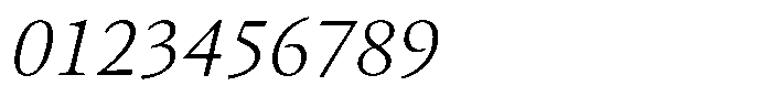 Erato Nova Extralight Italic Font OTHER CHARS