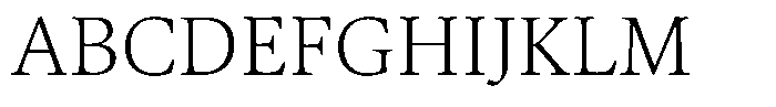 Erato Nova Extralight Font UPPERCASE
