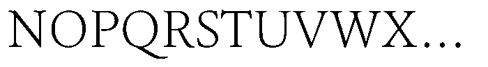 Erato Nova Extralight Font UPPERCASE