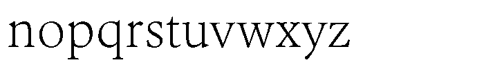 Erato Nova Extralight Font LOWERCASE
