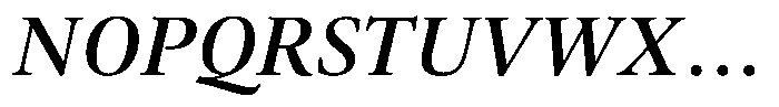Erato Nova Medium Italic Font UPPERCASE