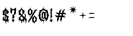 Erethyl Font OTHER CHARS