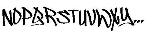 Ergank Graffiti Font UPPERCASE