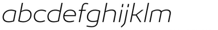Ergonomique Extra Light Italic Font LOWERCASE