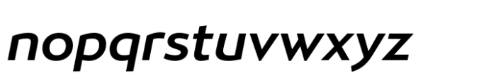 Ergonomique Semibold Italic Font LOWERCASE