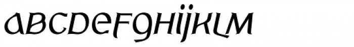 Eris Pro High Book Italic Font LOWERCASE