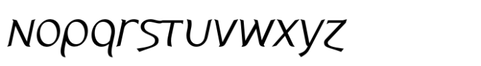 Eris Pro High Light Italic Font LOWERCASE