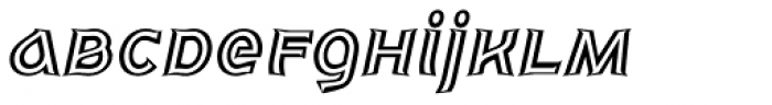 Eris Pro Strap Italic Font LOWERCASE