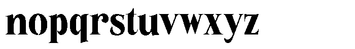 Eritza Black Condensed Font LOWERCASE