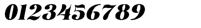 Eritza Black Italic Font OTHER CHARS
