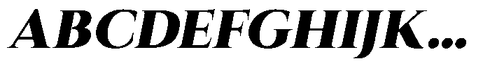 Eritza Black Italic Font UPPERCASE
