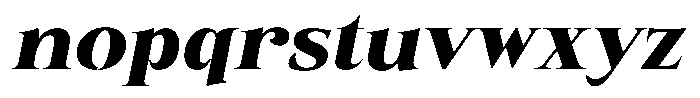 Eritza Black Italic Font LOWERCASE