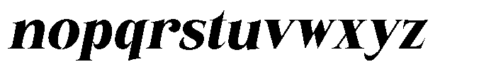 Eritza Black Semi Condensed Italic Font LOWERCASE