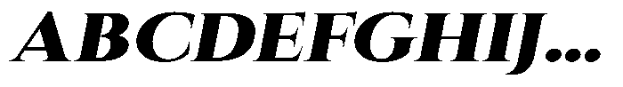 Eritza Black Semi Expanded Italic Font UPPERCASE