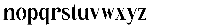 Eritza Bold Condensed Font LOWERCASE