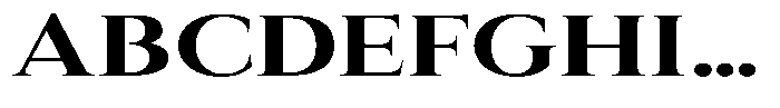 Eritza Bold Expanded Font UPPERCASE