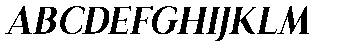 Eritza Bold Semi Condensed Italic Font UPPERCASE