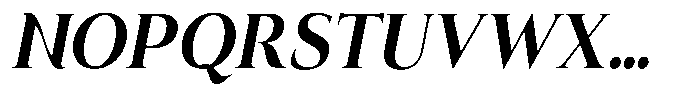 Eritza Bold Semi Condensed Italic Font UPPERCASE