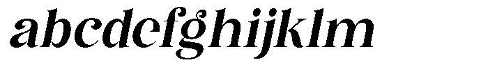 Eritza Bold Semi Condensed Italic FONT