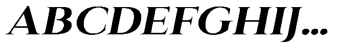 Eritza Bold Semi Expanded Italic Font UPPERCASE